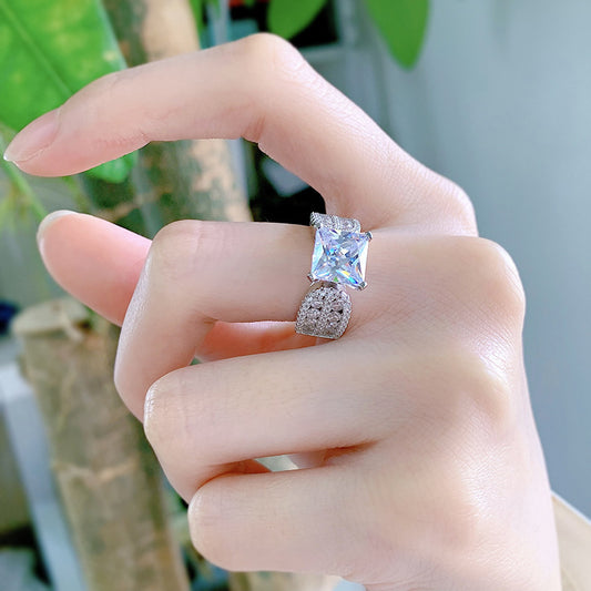 Zircon Ring Simulation Wedding Ring Women's Ring - Novaluxe