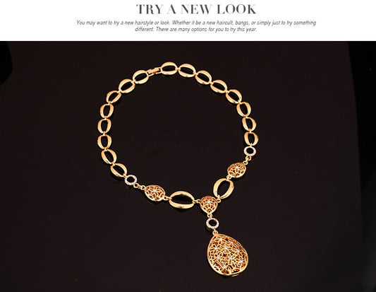 Jewelry Fashion Necklace Earrings Bracelet Ring Four Piece Jewelry Set - Novaluxe
