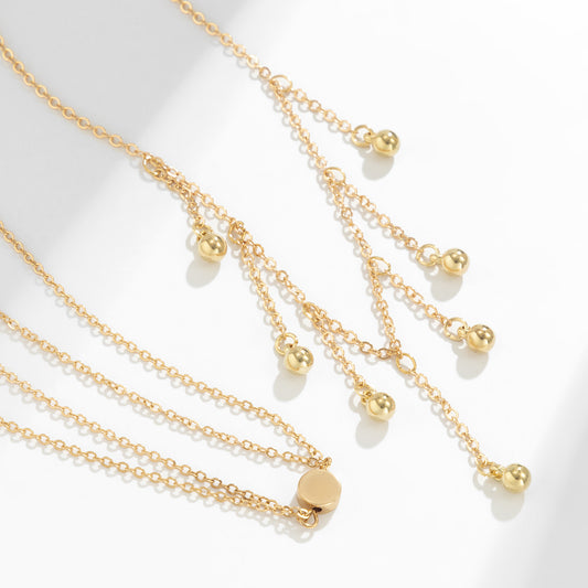 Jewelry Niche Cross Lob Tassel Suit Anklet Women - Novaluxe