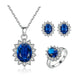 Sunflower Jewelry Set Necklace Ring Stud Earrings Bridal Jewelry - Novaluxe