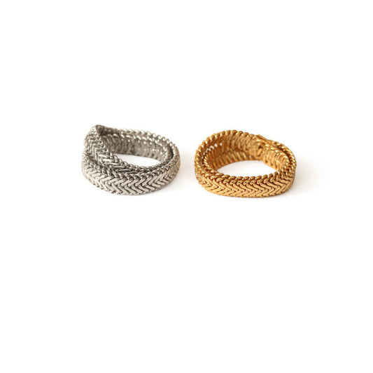 Double ring stacked ring - Novaluxe