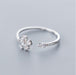 Five-petal Flower Korean Style Silver Ring - Novaluxe