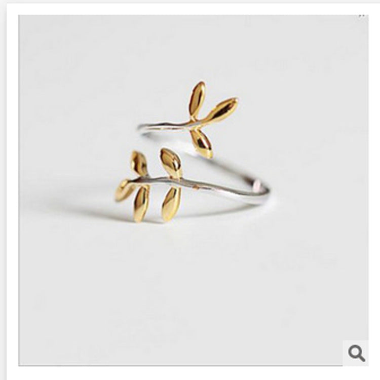 Smal Olive Branch Leaf Ring Simple Ring Ring - Novaluxe
