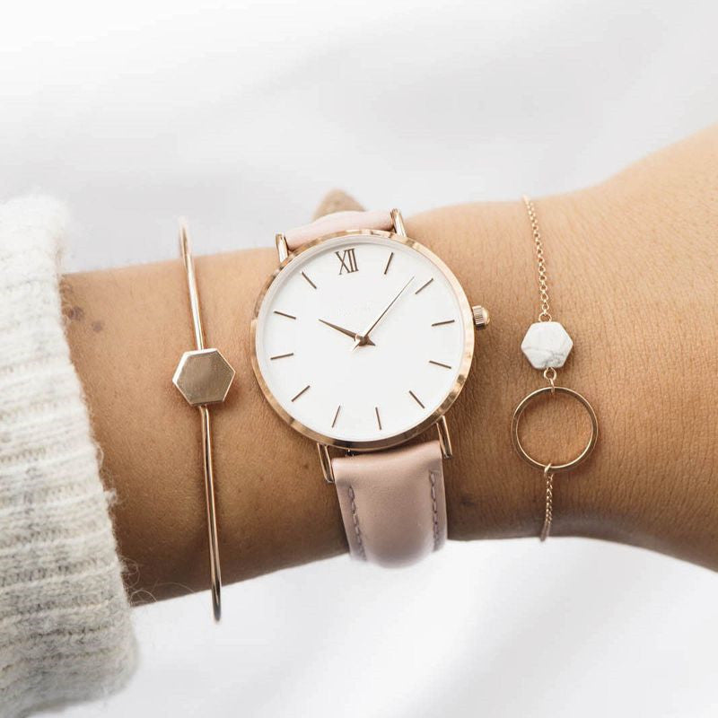 Fashion Women Watches Leather Quartz Watch for Ladies Clocks - Novaluxe