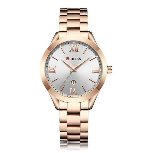 CURREN 9007 Rose Gold Watch Women Quartz Watches Ladies Top Brand Luxury Female Wrist Watch Girl Clock Relogio Feminino - Novaluxe