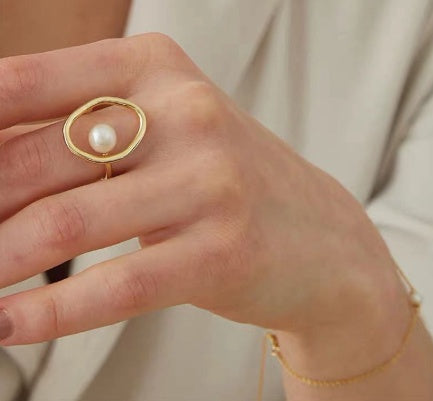 Ring pearl ring - Novaluxe