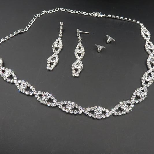 Two pieces of jewelry set, fashion bride jewelry set, electroplating alloy elegant jewelry factory direct sales - Novaluxe
