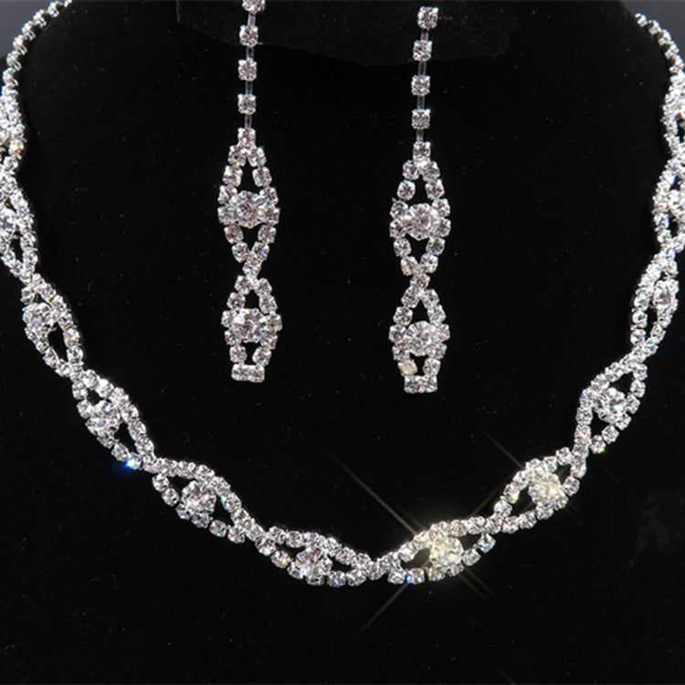 Two pieces of jewelry set, fashion bride jewelry set, electroplating alloy elegant jewelry factory direct sales - Novaluxe