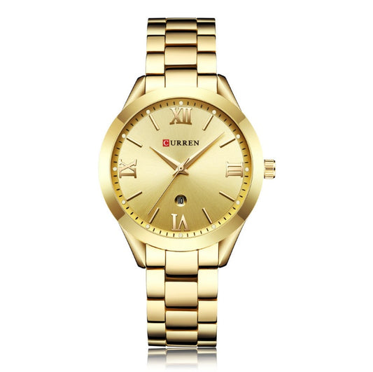 CURREN 9007 Rose Gold Watch Women Quartz Watches Ladies Top Brand Luxury Female Wrist Watch Girl Clock Relogio Feminino - Novaluxe
