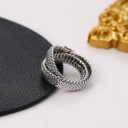 Double ring stacked ring - Novaluxe