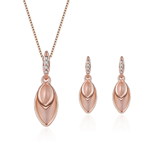 Gem Jewelry Set European And American Accessories Bridal Wedding Jewelry Set - Novaluxe