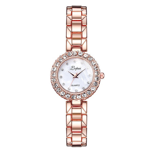 Watches-Set Bangle Clock Bracelet Wrist-Watch Quartz Women Fashion Ladies Brand Luxury - Novaluxe