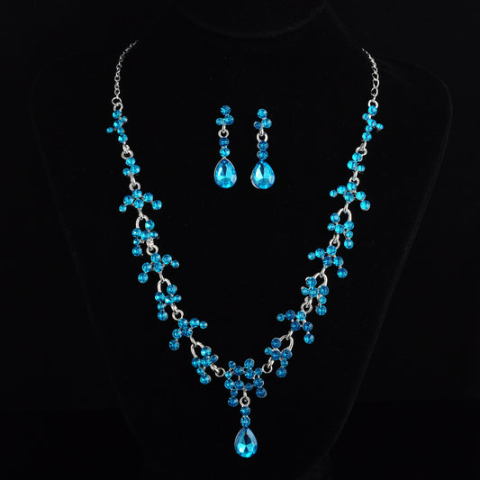 Bridal jewelry, necklace, earring set, wedding dress, jewelry accessories, fast selling pass - Novaluxe