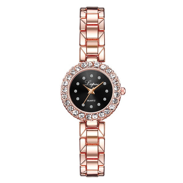 Watches-Set Bangle Clock Bracelet Wrist-Watch Quartz Women Fashion Ladies Brand Luxury - Novaluxe