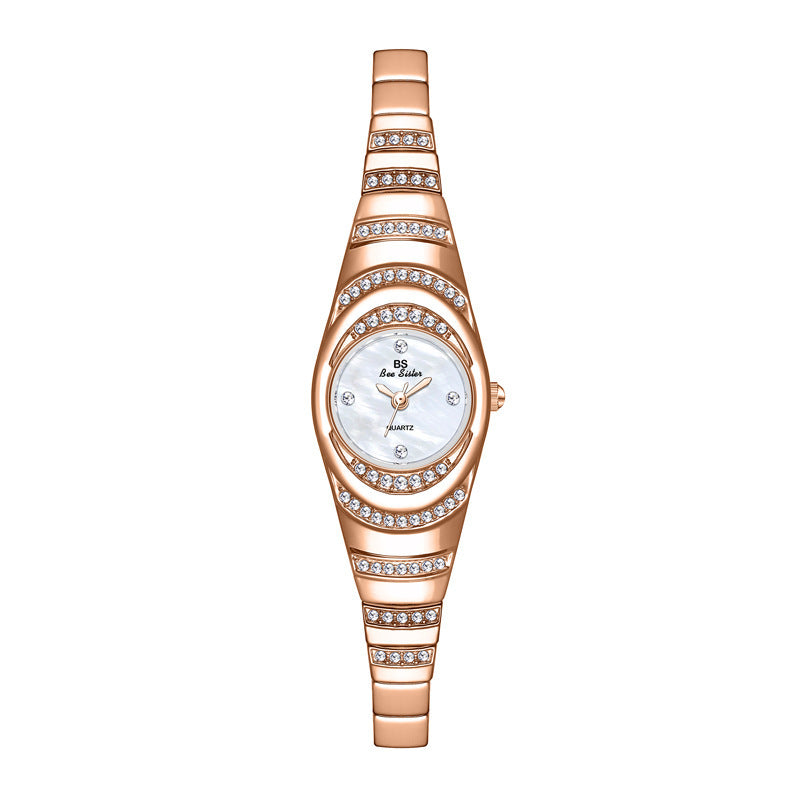 Ladies Gold Watch Diamond Wristwatch Female Fashion Bracelet Watches Women Full Diamond Watch - Novaluxe