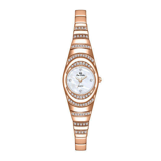Ladies Gold Watch Diamond Wristwatch Female Fashion Bracelet Watches Women Full Diamond Watch - Novaluxe