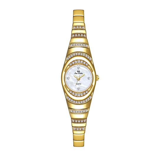 Ladies Gold Watch Diamond Wristwatch Female Fashion Bracelet Watches Women Full Diamond Watch - Novaluxe