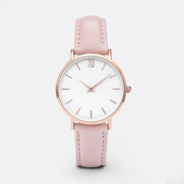 Fashion Women Watches Leather Quartz Watch for Ladies Clocks - Novaluxe