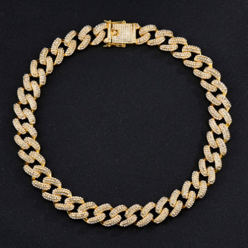 Jewelry Hip Hop Rhinestone Necklace Trend Bold Chain - Novaluxe