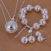 Exquisite Jewelry Silver-plated Three-dimensional Ball Pendant Jewelry - Novaluxe
