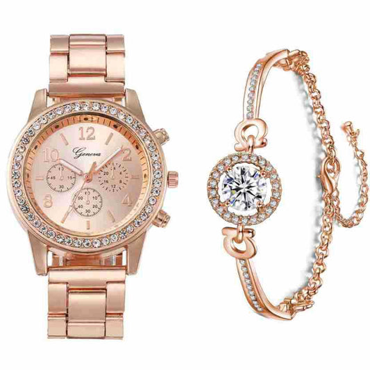 Fashion Steel Belt Men's And Ladies' Watches Couple Quartz Watch - Novaluxe