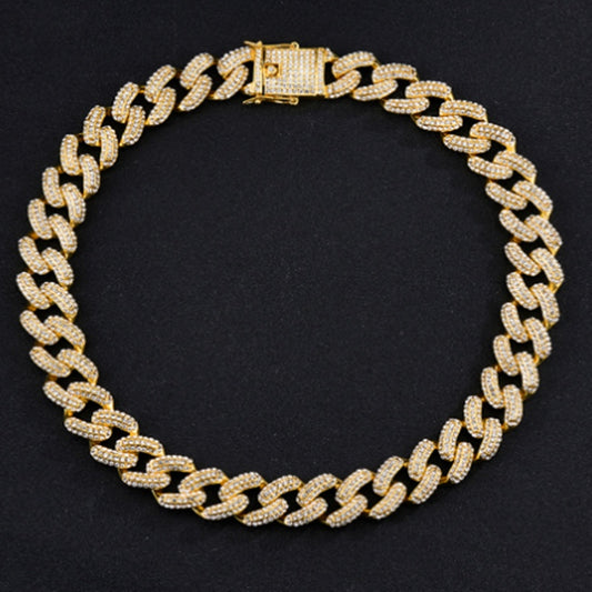 Jewelry Hip Hop Rhinestone Necklace Trend Bold Chain - Novaluxe