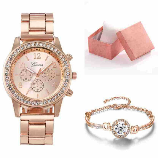 Fashion Steel Belt Men's And Ladies' Watches Couple Quartz Watch - Novaluxe