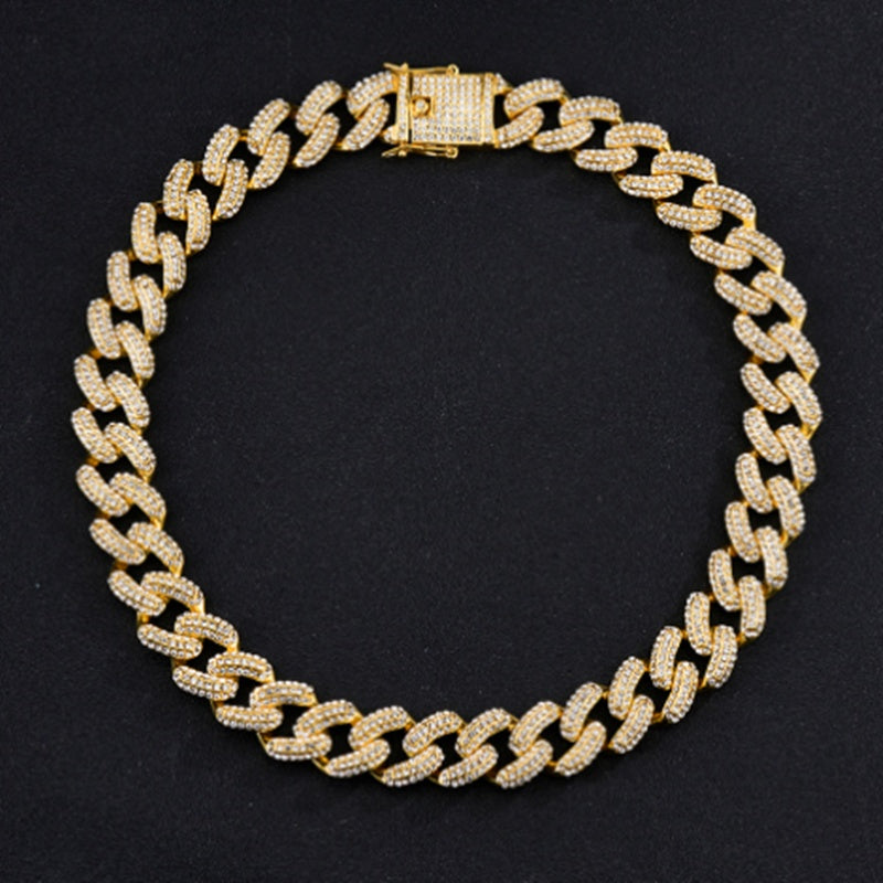 Jewelry Hip Hop Rhinestone Necklace Trend Bold Chain - Novaluxe