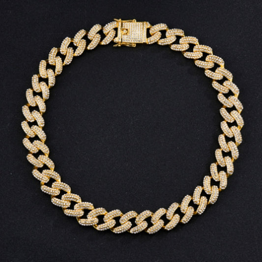 Jewelry Hip Hop Rhinestone Necklace Trend Bold Chain - Novaluxe