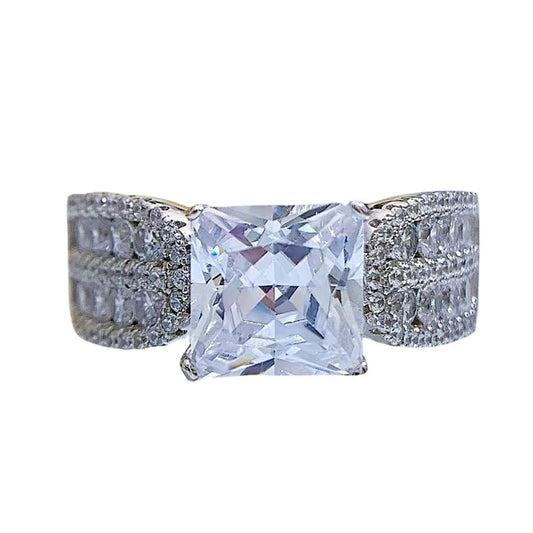 Zircon Ring Simulation Wedding Ring Women's Ring - Novaluxe